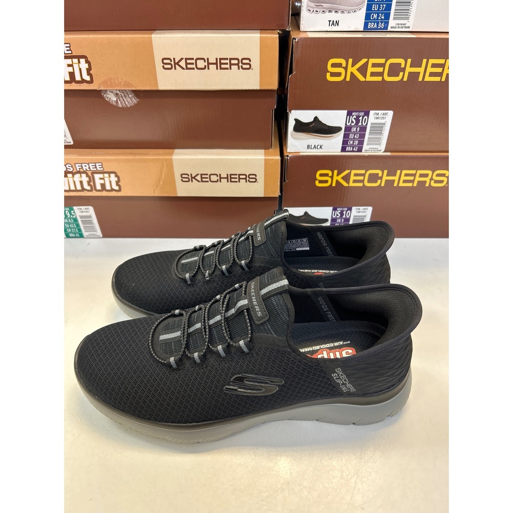 Skechers Slip-ins Summits Colsin Mens Size 9 Black Charcoal Sneakers 232457 0732